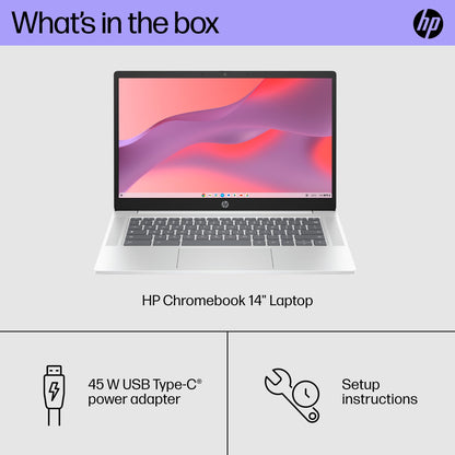 HP Chromebook 14" FHD, Intel N100, 4GB RAM