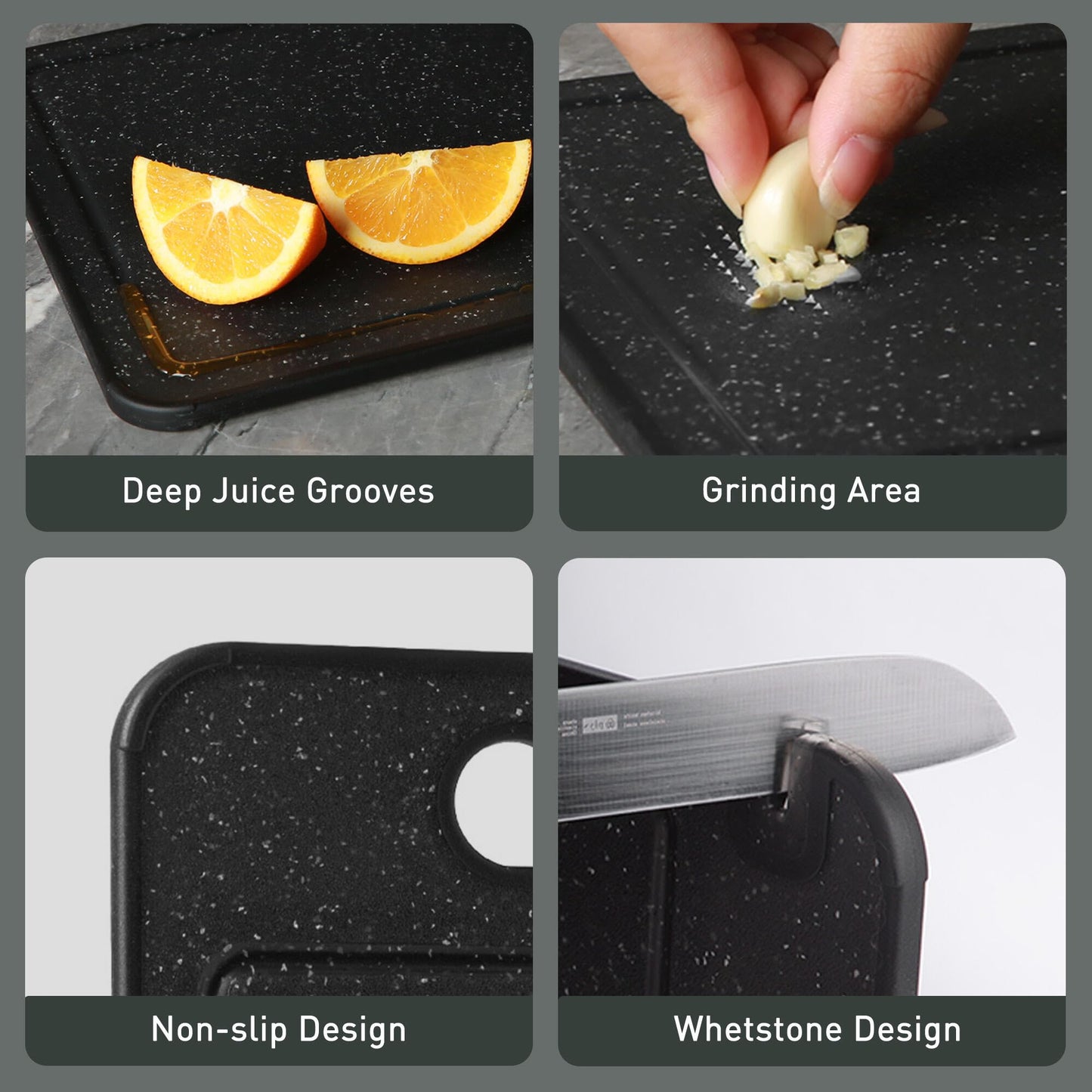 2 in 1 Stainless Steel Cutting Board with Handle