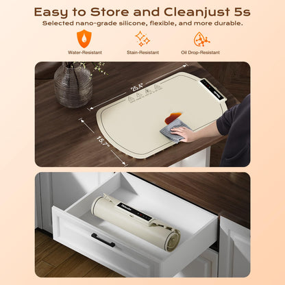 Portable Food Warming Tray with 4 Temperature Settings