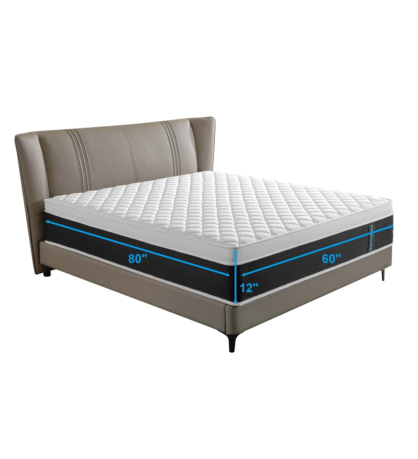 ADDNUSS 12" Memory Foam Hybrid Mattress Queen