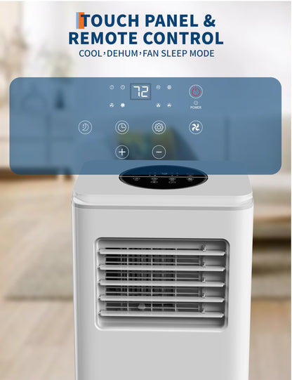 8,000 BTU Portable Air Conditioner,Remote Control Portable AC Uni
