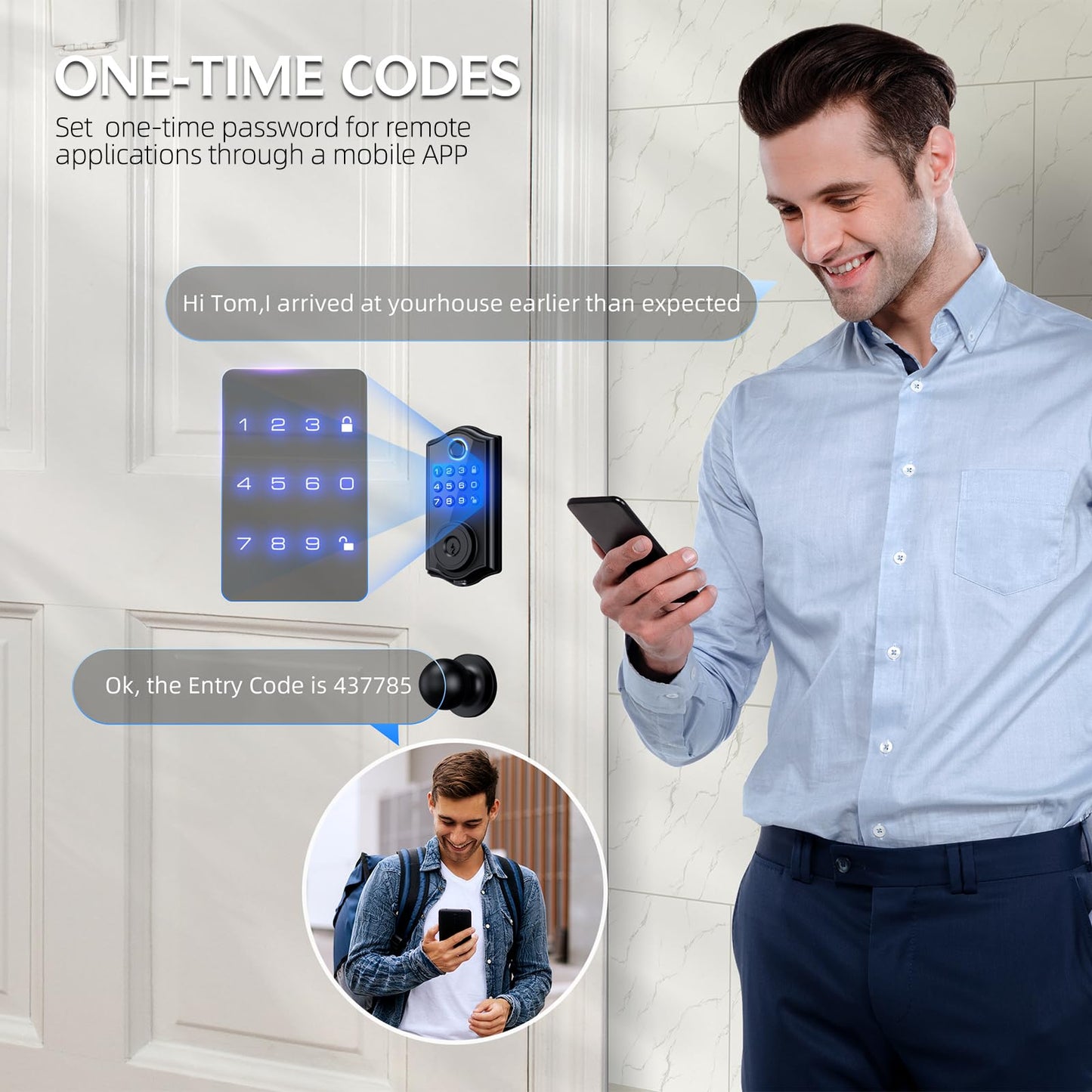 Keyless Smart Lock with Fingerprint and Keypad