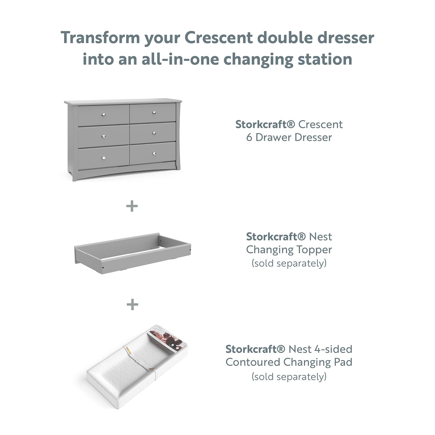 Storkcraft 6 Drawer Nursery Dresser for Kids