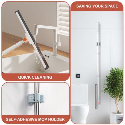 RONSUNG Floor Squeegee with Rotating Blade for Cleaning