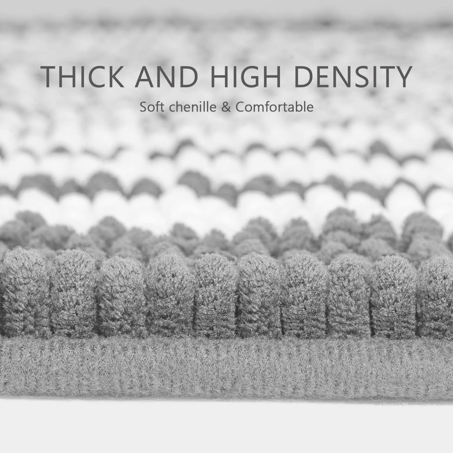 2-Piece Soft Chenille Bath Mat Set