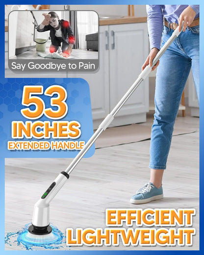 Electric Spin Scrubber with 3 Brush Heads