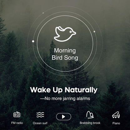 Wireless Charging Alarm Clock with Bluetooth Speaker