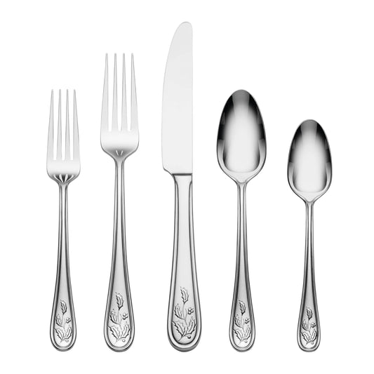 Lenox 65-Piece Holiday Flatware Set, Metallic
