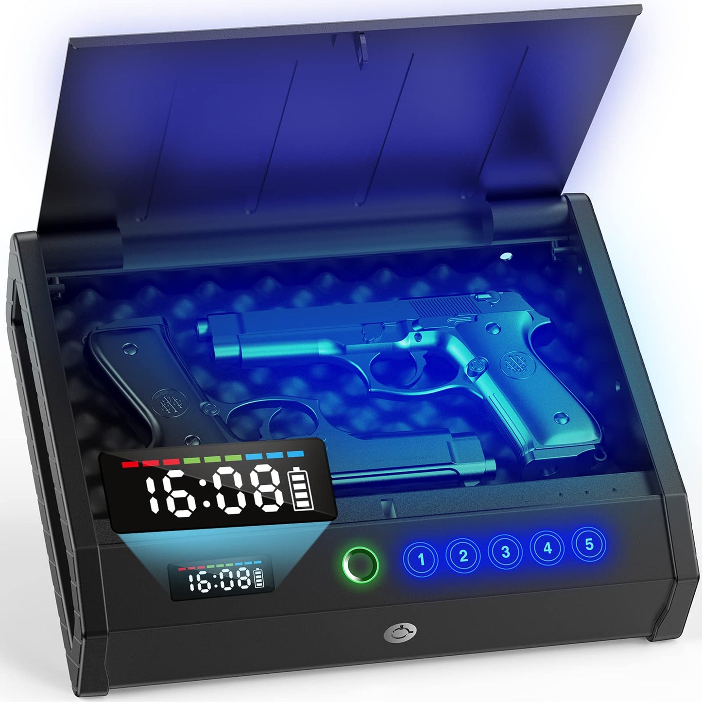 Biometric Pistol Safe with Quick Access Lock