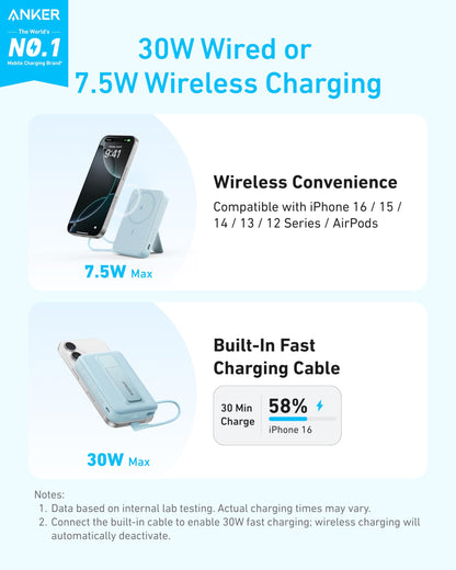 Anker 10,000mAh Wireless Power Bank with Stand
