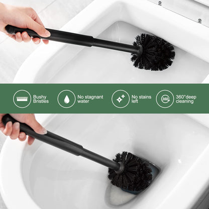 Toilet Plunger and Brush Set with Holder