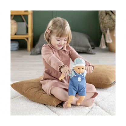 Corolle Bébé Calin Mael Boy Baby Doll - 12" Soft Body Doll with Blue Outfit, Sleeping Eyes That Open and Close, Vanilla Scented, Mon Premier Poupon Collection for Ages 18 Months and up