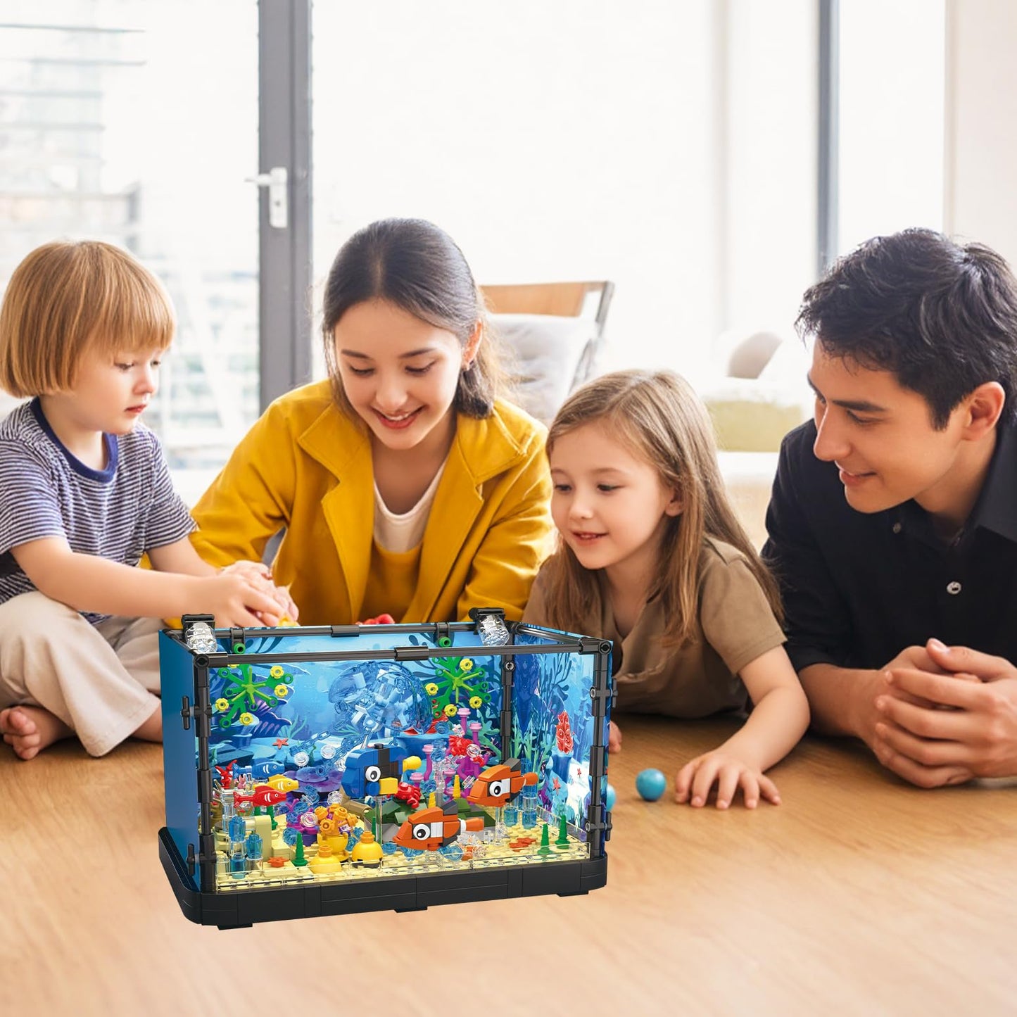 725 Pcs Aquarium Building Set for Kids & Adults