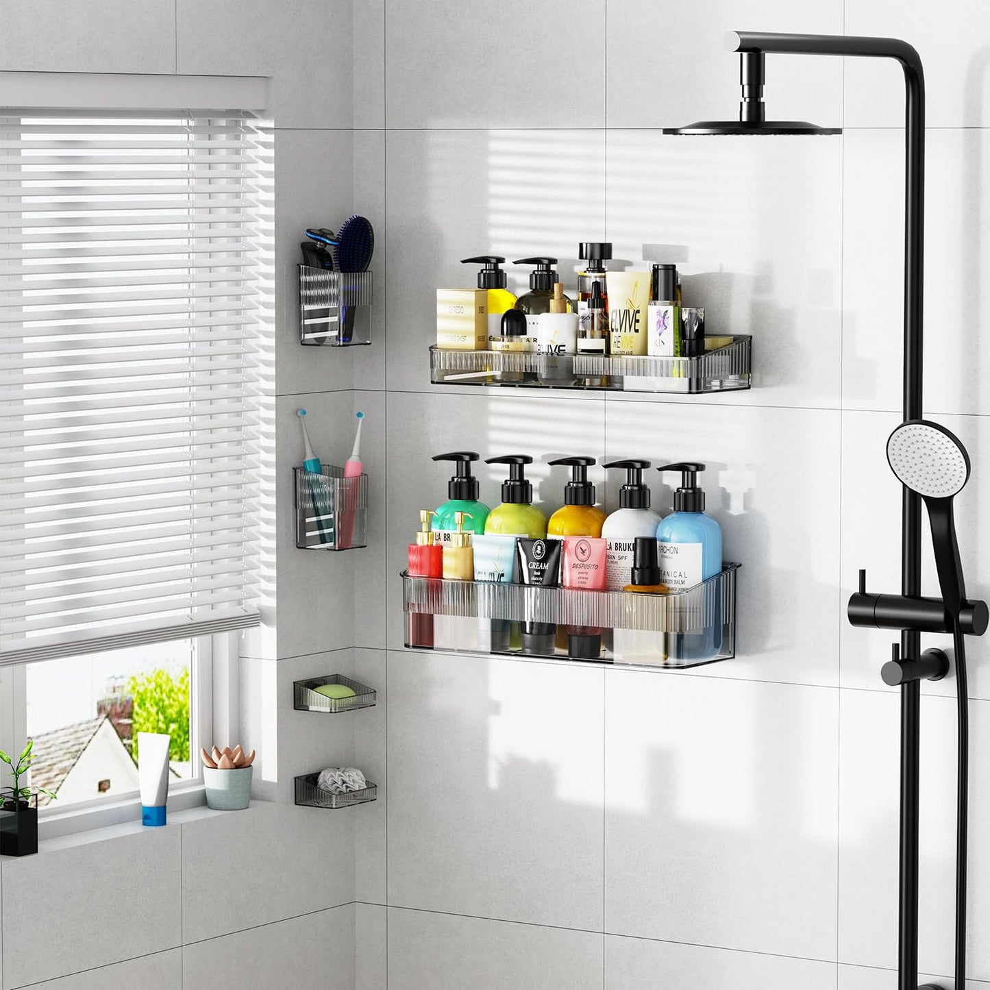 Adhesive Shower Caddy Organizer for Bathroom