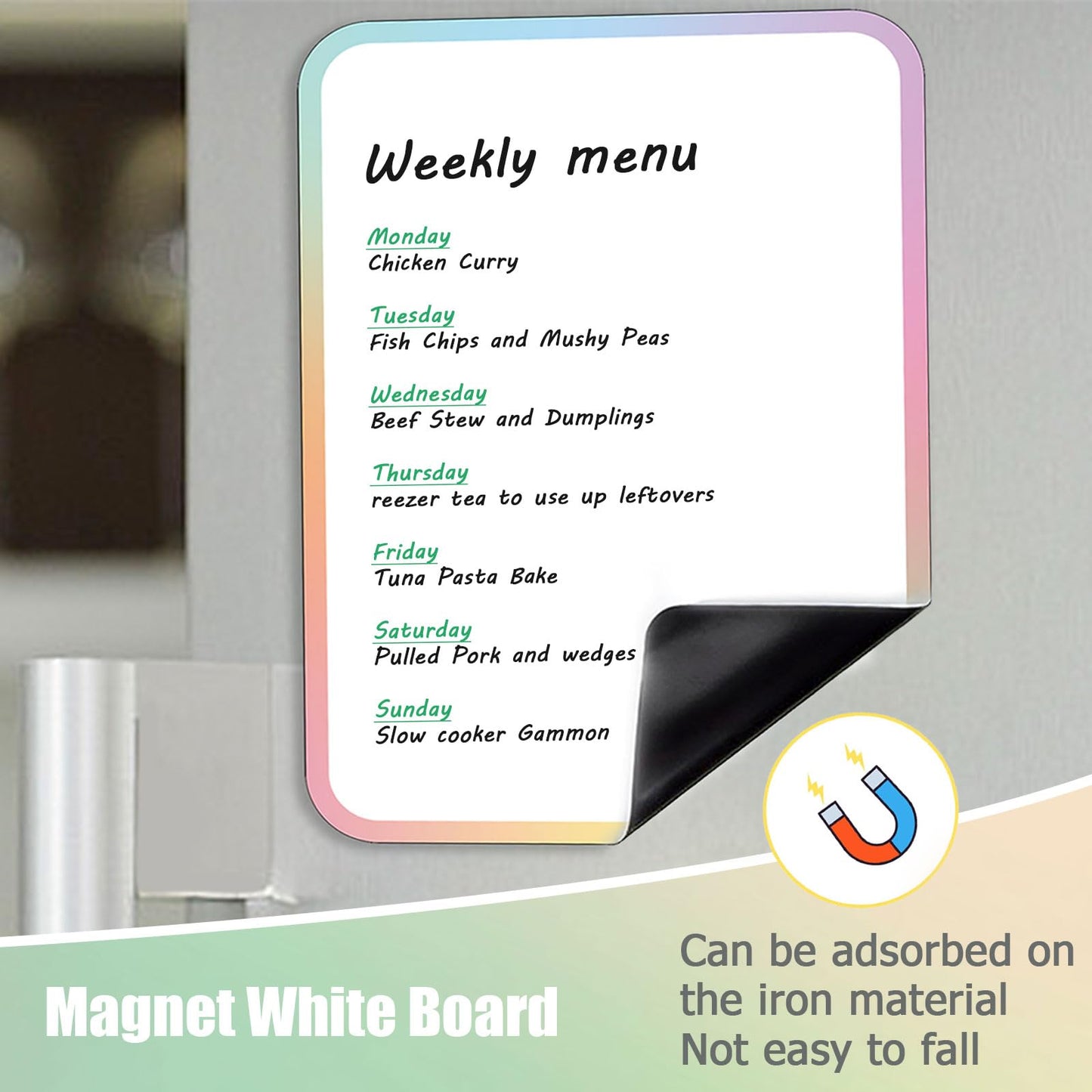 Magnetic Dry Erase Board for Fridge with Markers