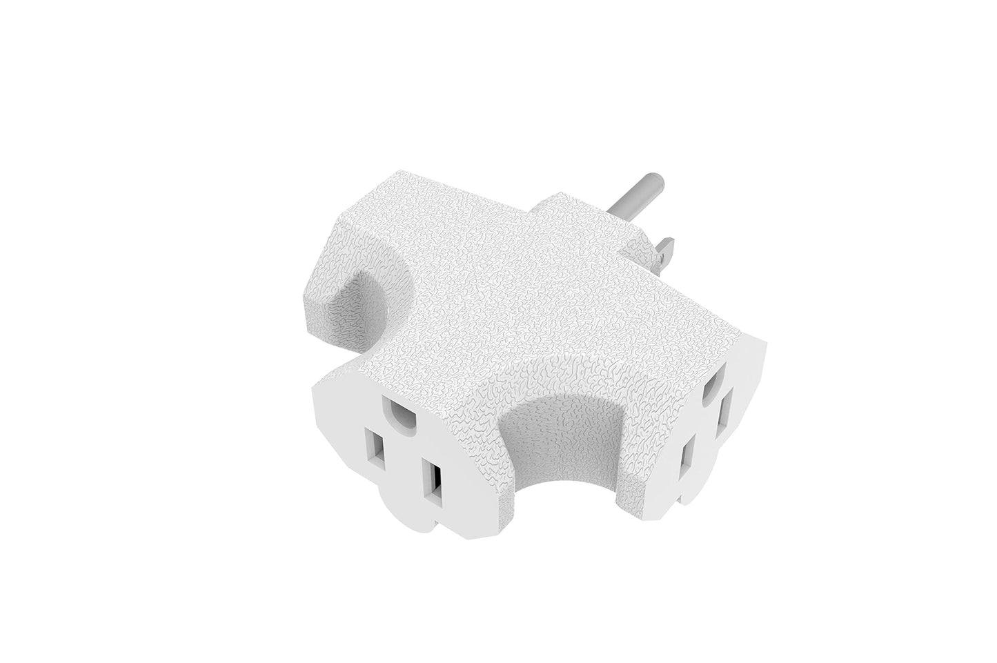 Three Plug Outlet Adapter, UL Listed, 4-Pack