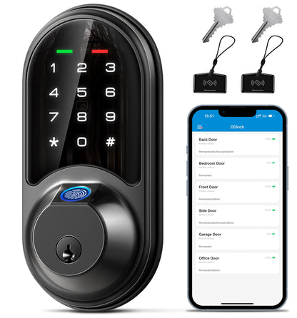 Veise Fingerprint Smart Lock with Keyless Entry