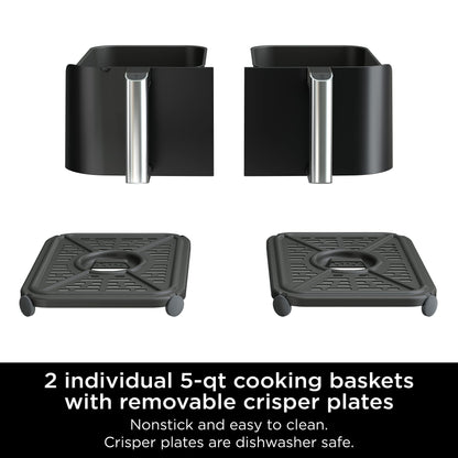 Ninja 6-in-1 Air Fryer with 5 QT Baskets