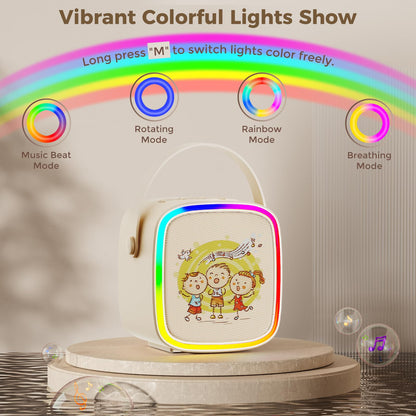 Mini Karaoke Machine for Kids with Microphone