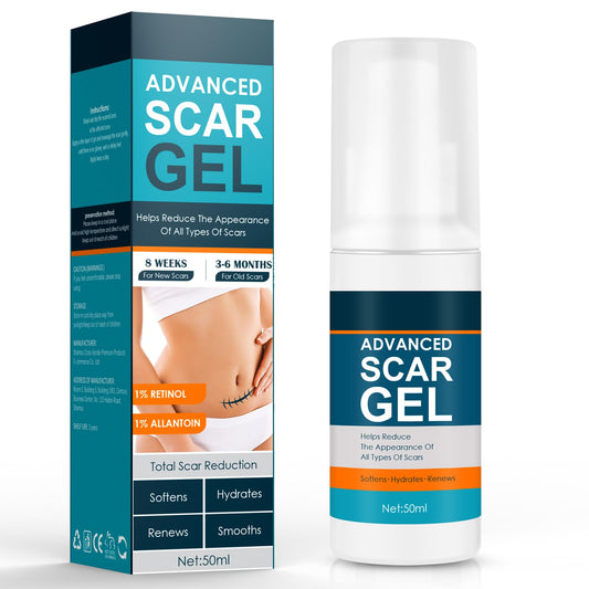 Gowgaw Scar Gel, Scar Cream, Advance Scar Gel for Surgical Scars,Face,Body,Leg, Burns, Acene,C-Section, Stretch Marks, Keloids,Scar Treatments for Old & New Scars,Scar Removal for Women Men,1.76oz