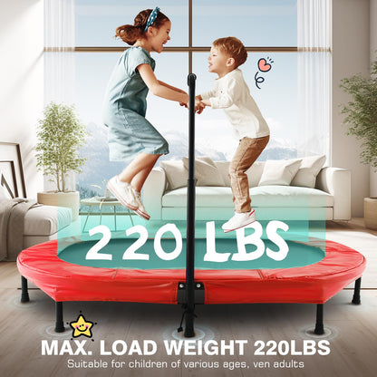 ANCHEER 56" Kids Trampoline with Adjustable Handle