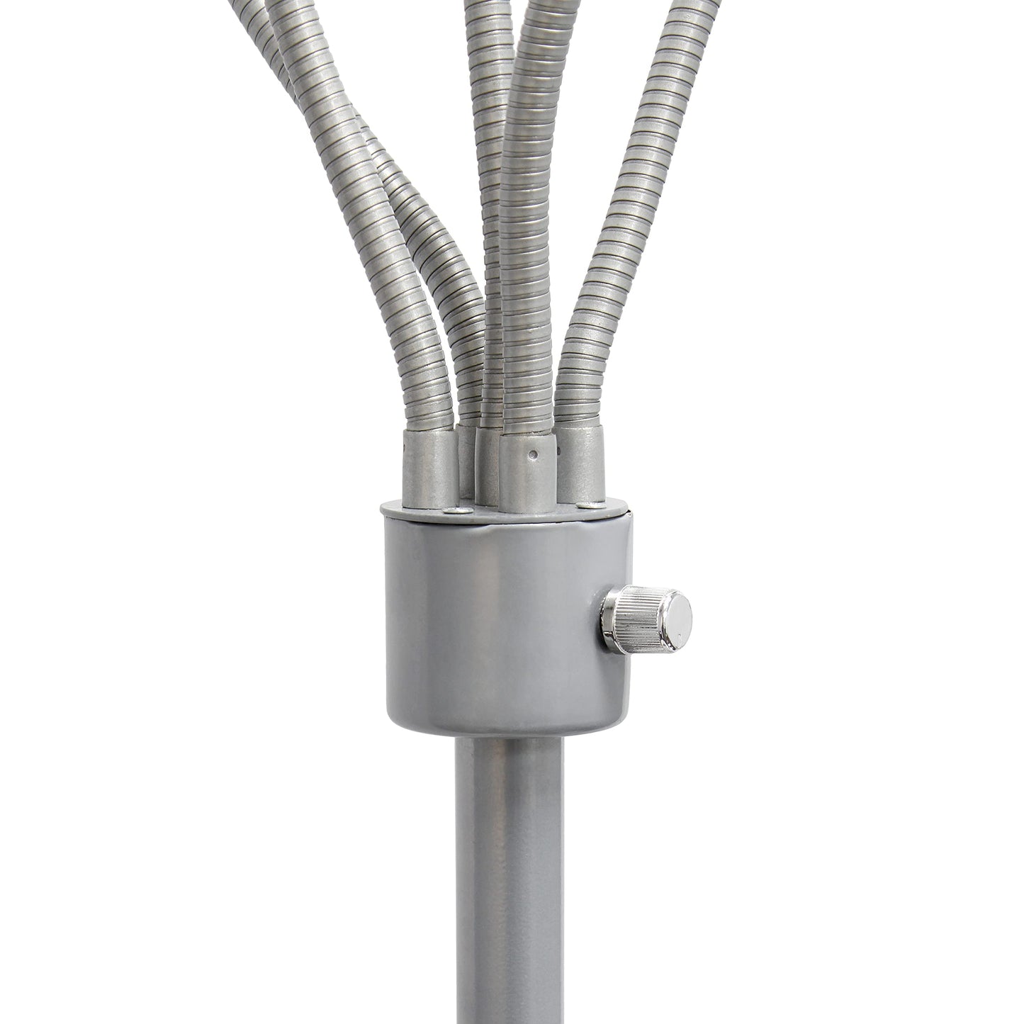 Multi-Head Adjustable Silver Floor Lamp for Kids