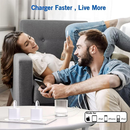 2 Pack Fast Charging iPhone 20W Charger