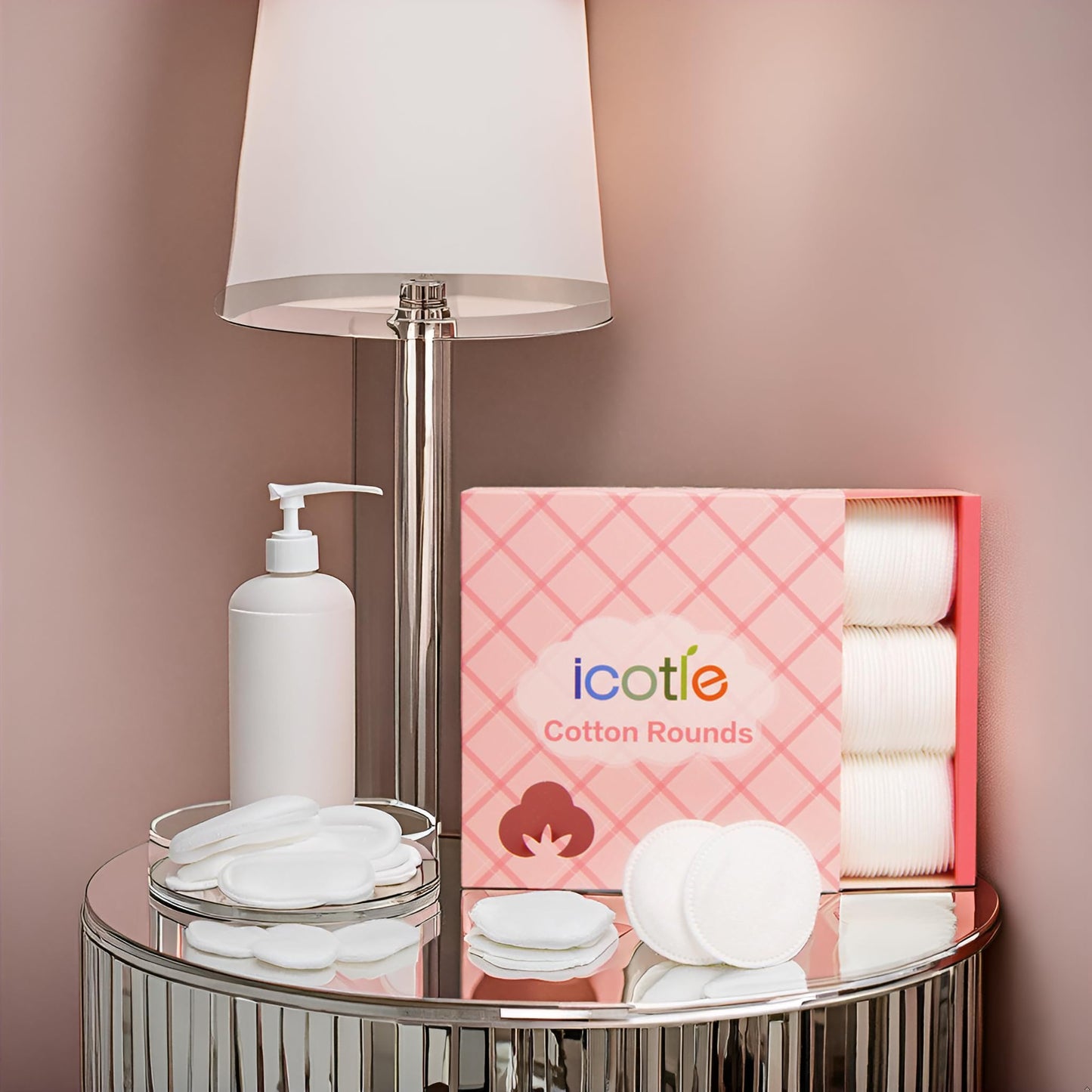 210 Pack ICOTLE Lint-Free Makeup Remover Pads