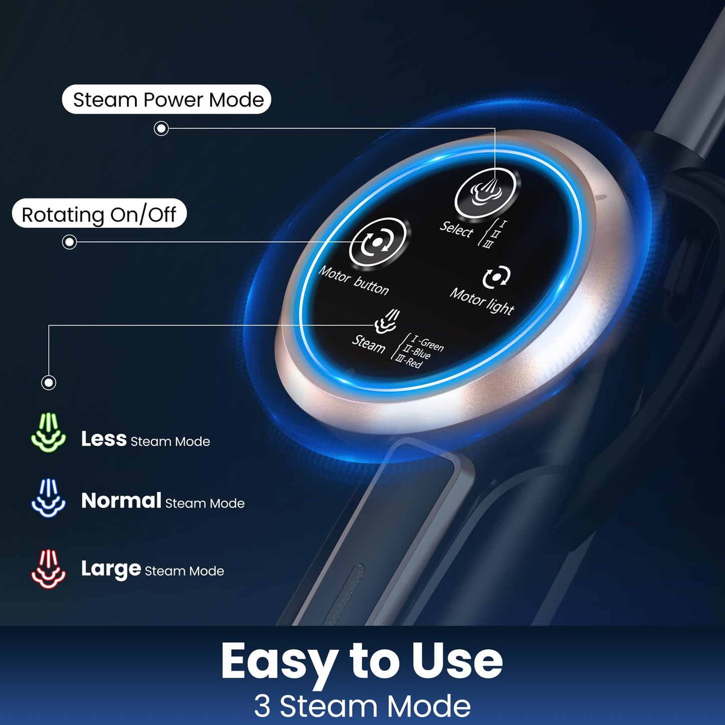 10-in-1 Steam Mop for Hard Floors