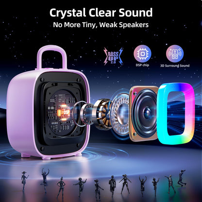 Karaoke Machine for Kids with 2 Microphones