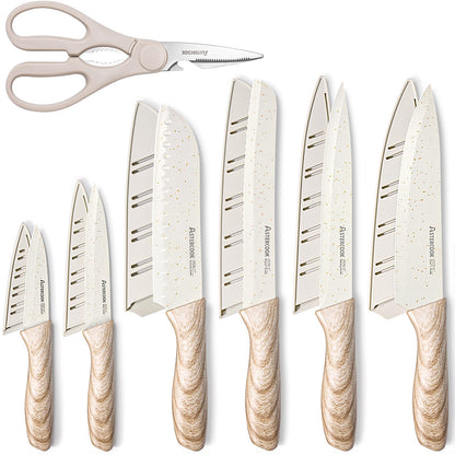 13-Piece Astercook Stainless Steel Knife Set