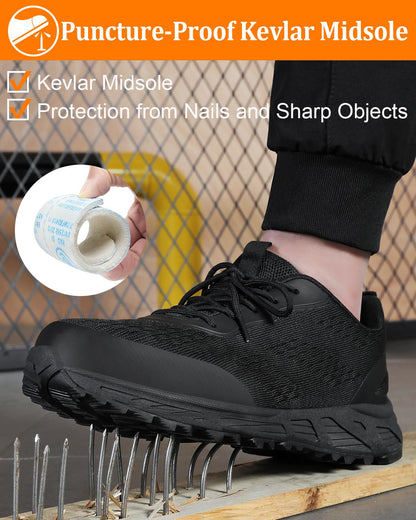 VikoViren Lightweight Steel Toe Safety Sneakers
