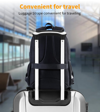 Zecti Travel Laptop Backpack with USB Charging