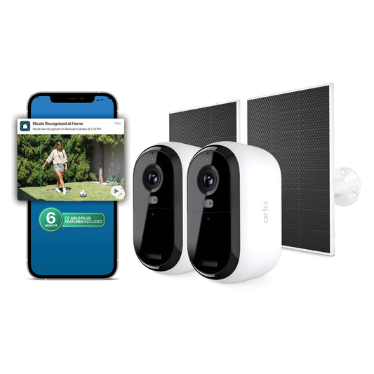 2 Camera Arlo 2K Solar Wireless Security System