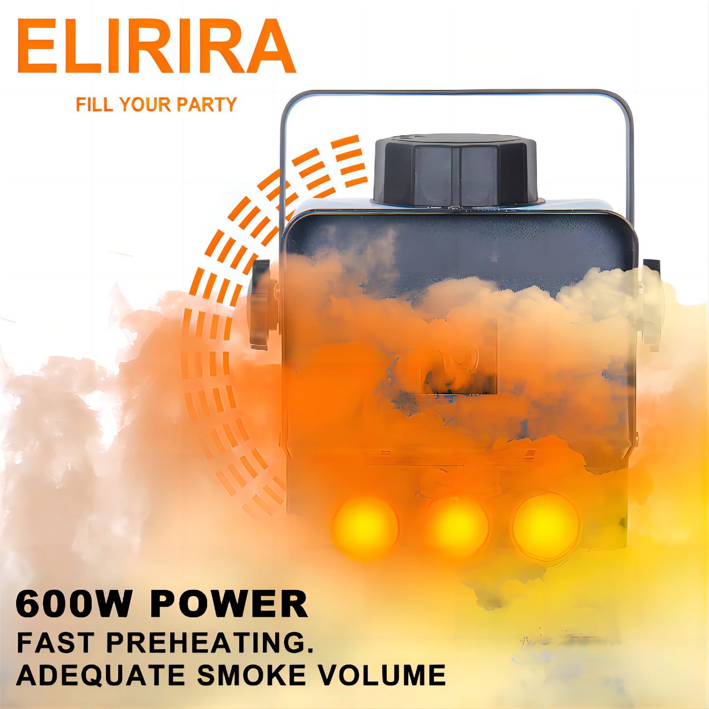 ELIRIRA 600W Fog Machine with LED Light