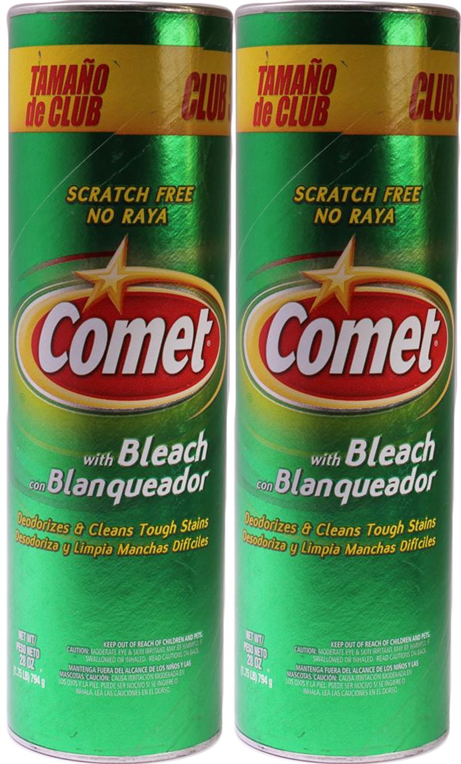 2 Pack Comet Cleanser with Bleach 28 Ounce