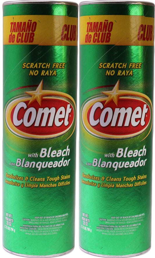 2 Pack Comet Cleanser with Bleach 28 Ounce