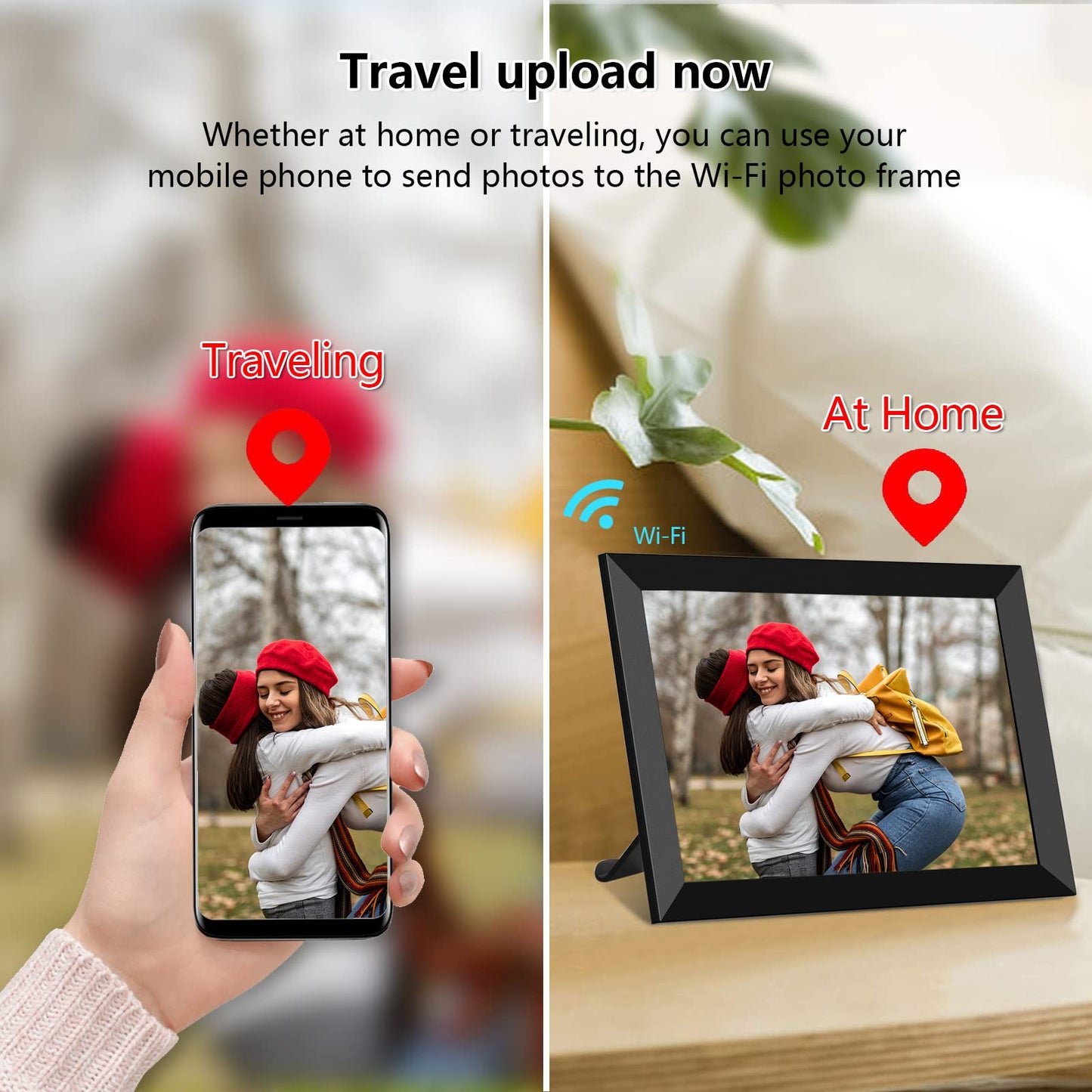 FRAMEO WiFi Digital Photo Frame 10.1 Inch