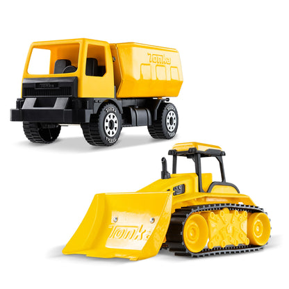 Tonka Giga Series Dump Truck & Bulldozer Set