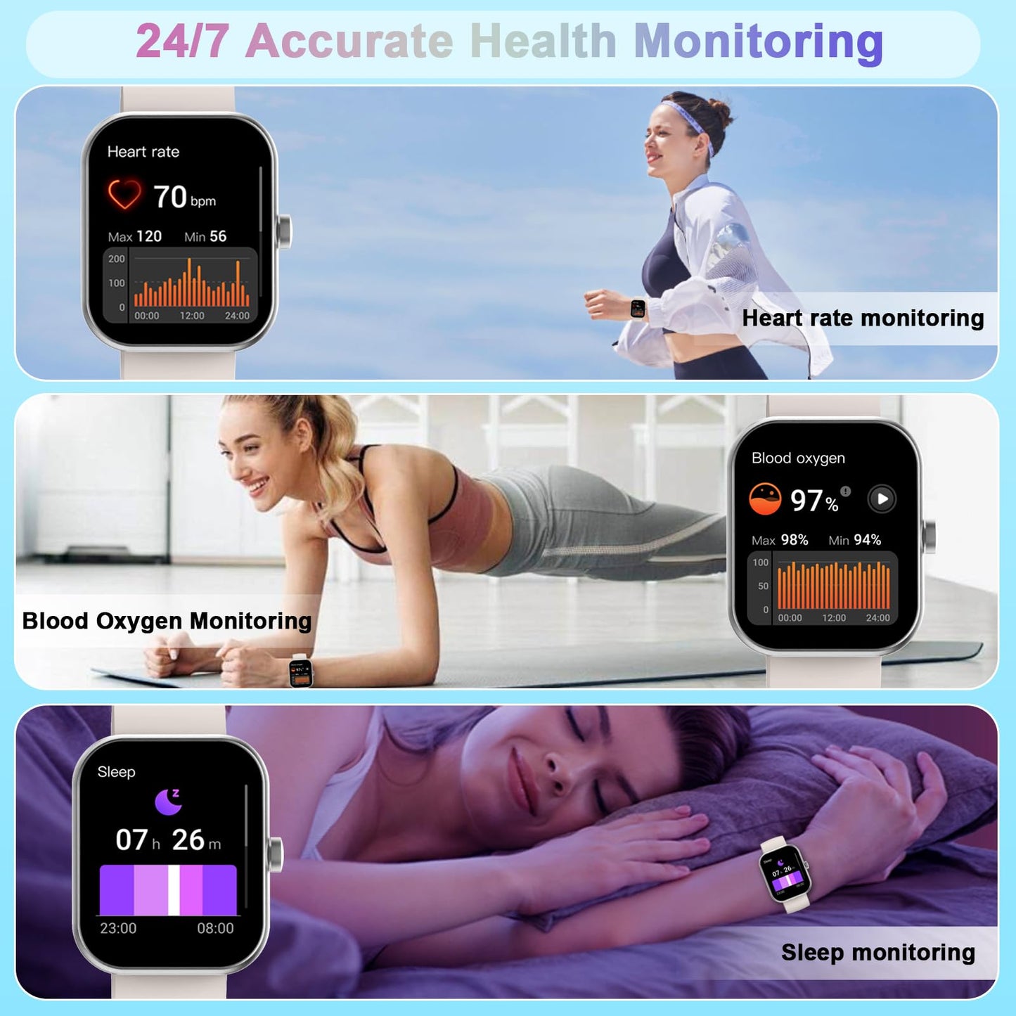 Motast Smart Watch with Fitness Tracker Features