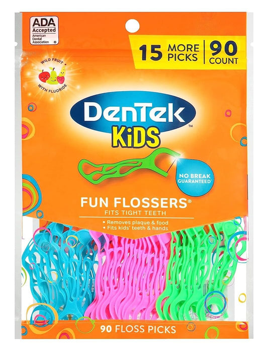 DenTek Kids Floss Picks, 90 Count