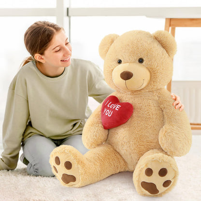 MaoGoLan Giant Teddy Bear Plush with Heart