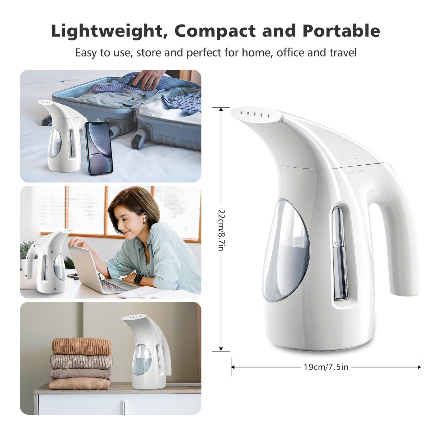 HiLIFE Portable Handheld Clothes Steamer 700W