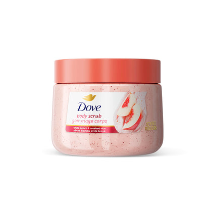Dove Body Scrub with White Peaches & Rice