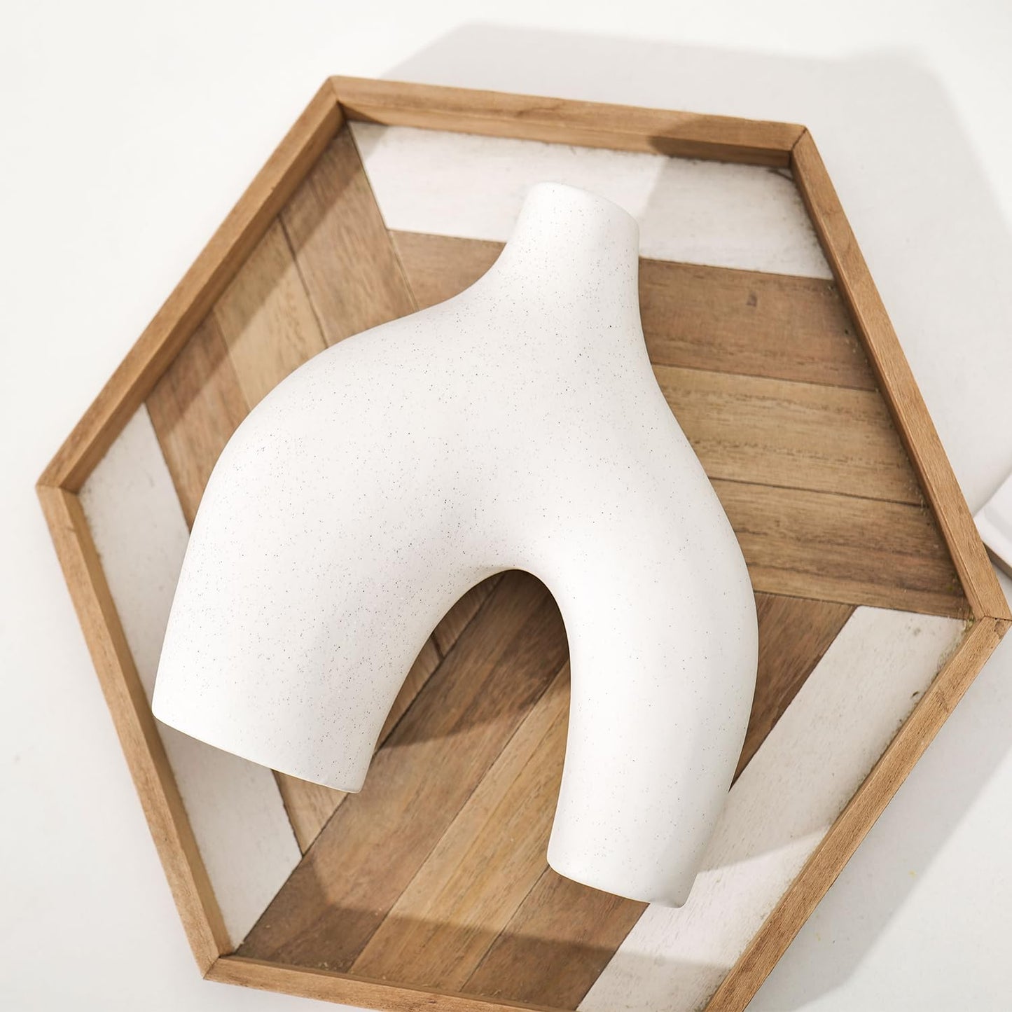 Set of 2 Donut Vases for Home Decor