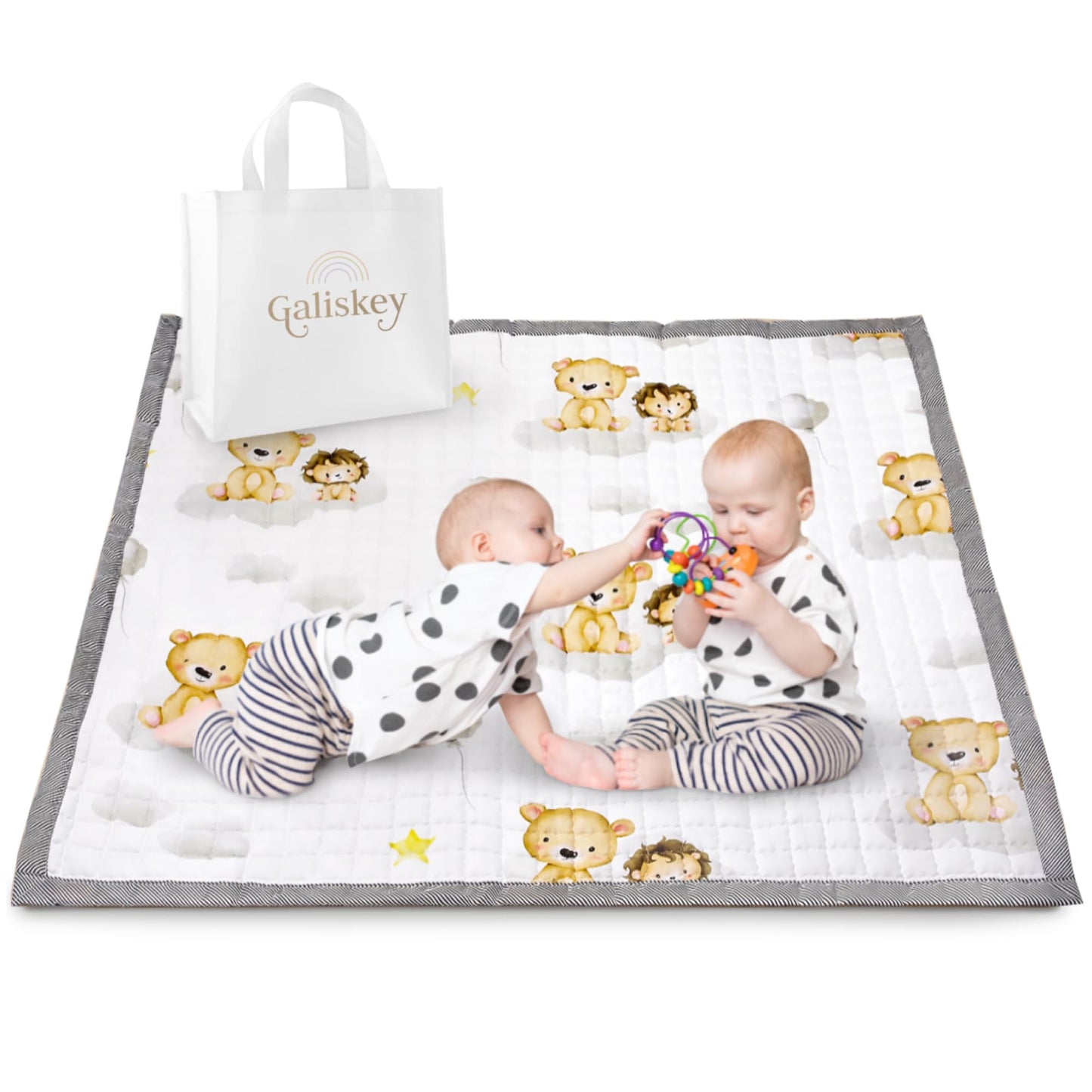 Galiskey Soft Foam Baby Play Mat - Non-Slip