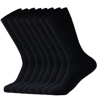 JORMATT Men's Lightweight Dress Socks, 8 Pairs