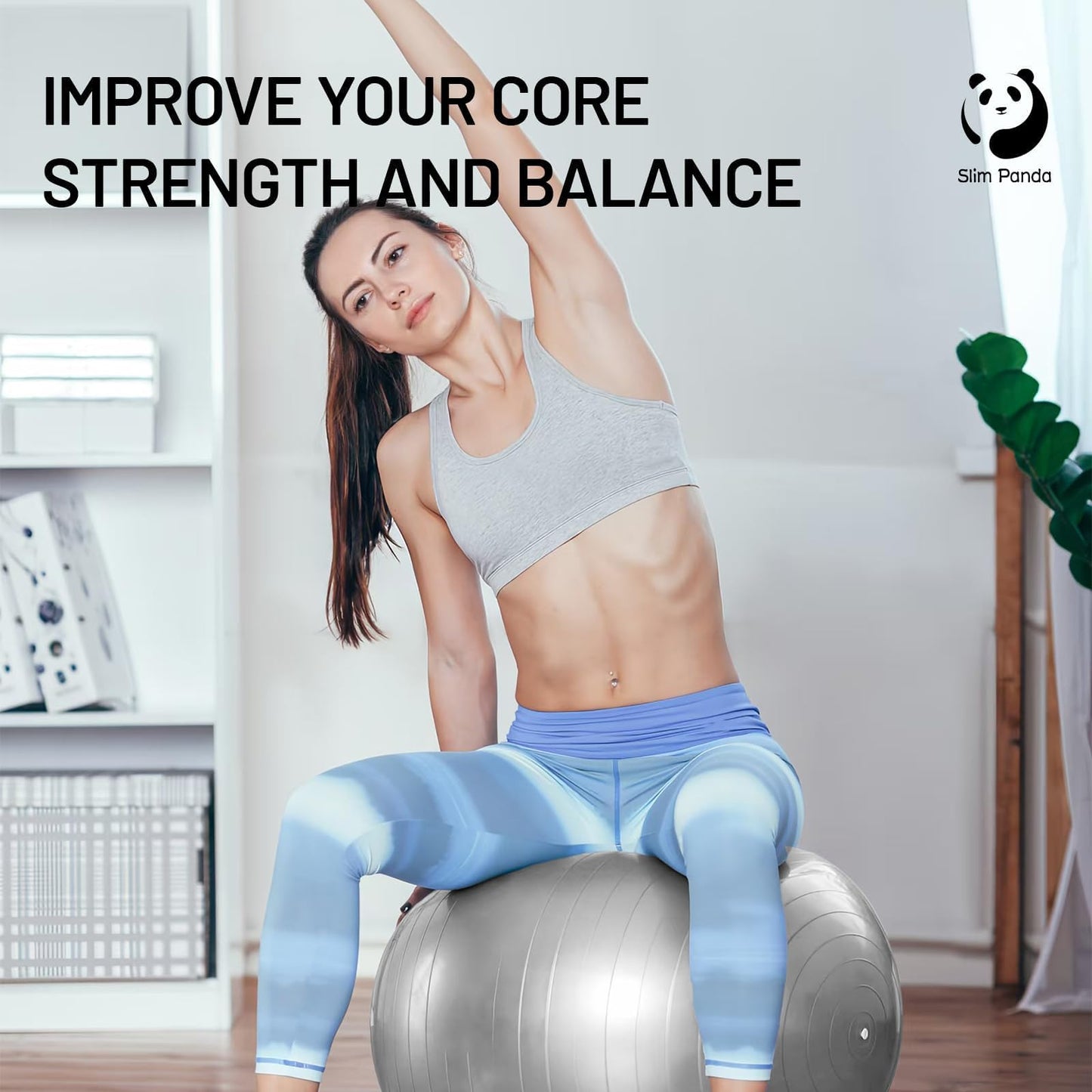 Exercise Ball for Fitness and Therapy by Slim Panda