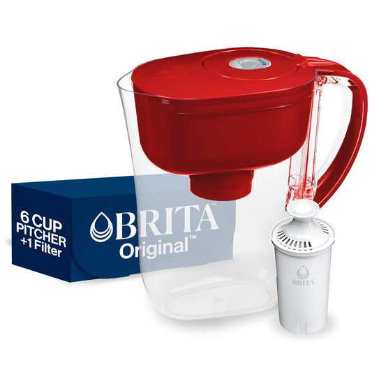 Brita Water Filter Pitcher, 6-Cup BPA Free