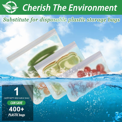Reusable Leakproof Sandwich Freezer Bags - 9 Pack